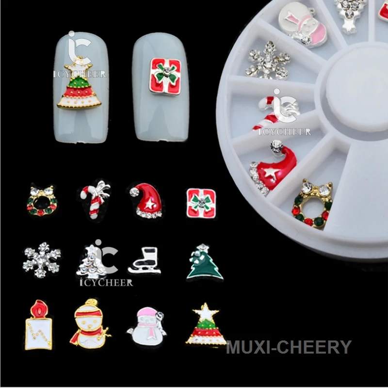 

ICYCHEER, советы по дизайну ногтей, сплав, 3D украшение, колесо, Chirimas, серия Jewelly набор со стразами
