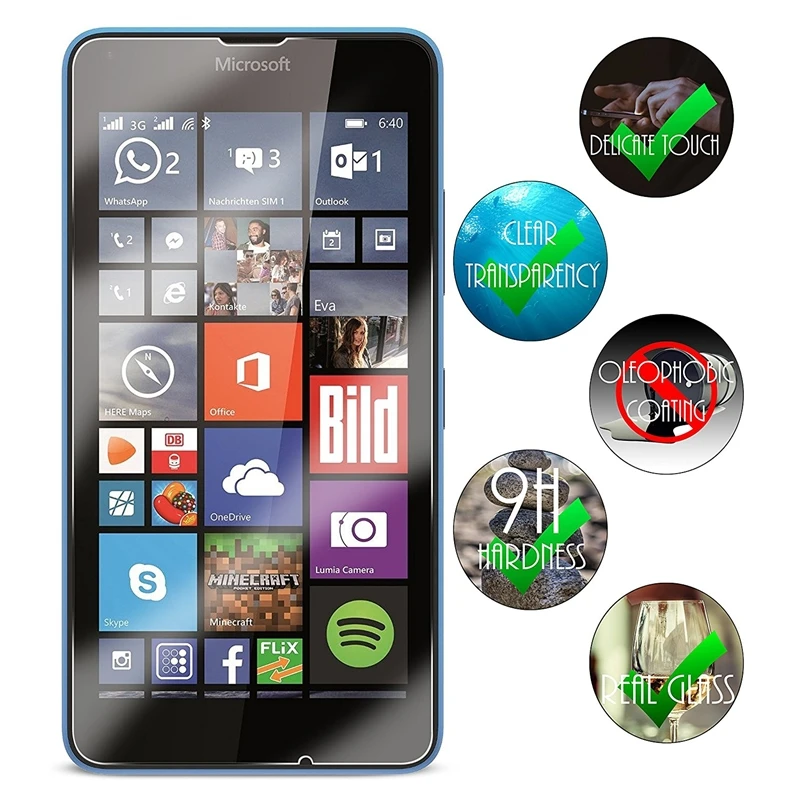 Премиум Закаленное стекло пленка для Nokia Microsoft Lumia 950 950XL 650 640 640XL 630 550 530 520 Защитная