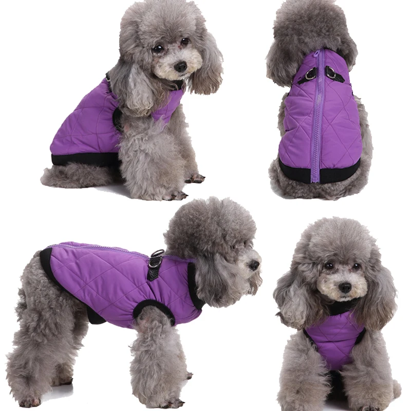 Comwarm/Новые теплые пуховики для домашних животных зимний жилет пальто Одежда