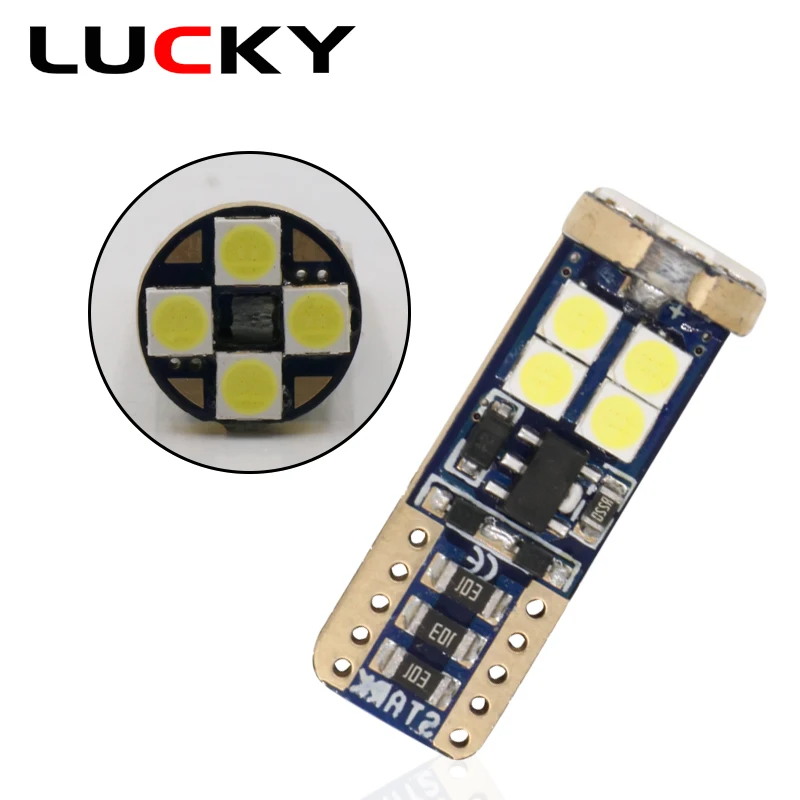 2 x сигнальные лампы T10 Светодиодные W5W 194 168 canbus без ошибок 3030 12SMD белые
