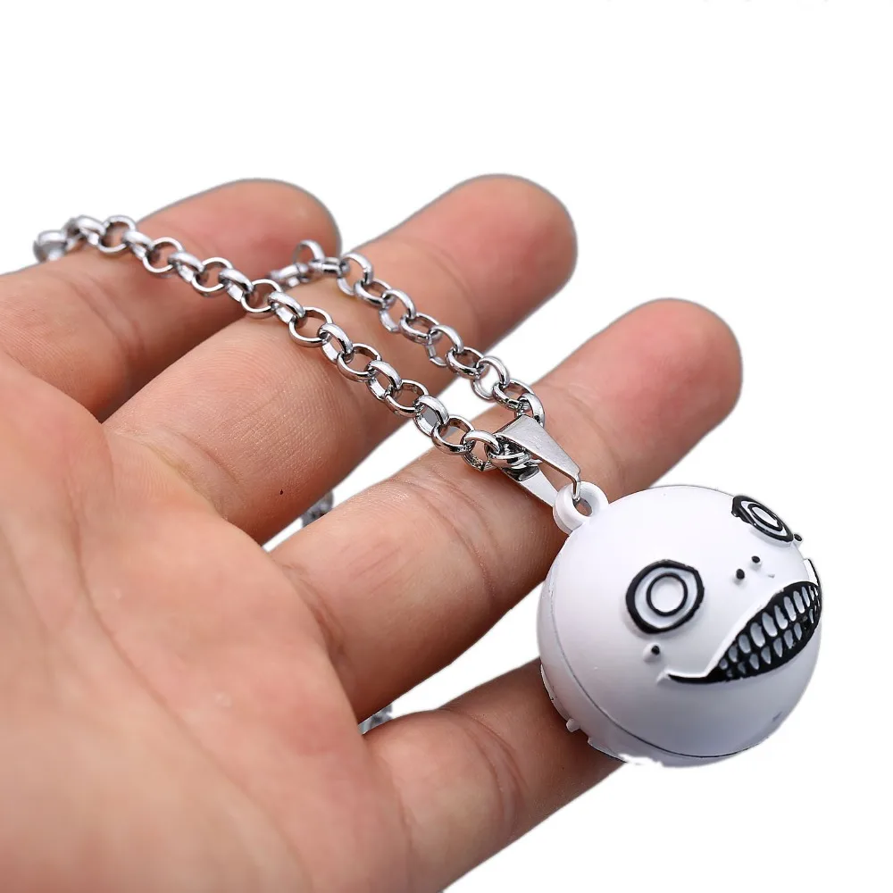 J Store Game NieR Automata силиконовое ожерелье с твердым лицом и шариком Эмил тип в