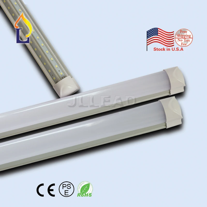 6 шт./лот T8 интегрированный V-shapedtube свет 8ft 60 Вт SMD2835 28LM/led флуоресцентная на замену