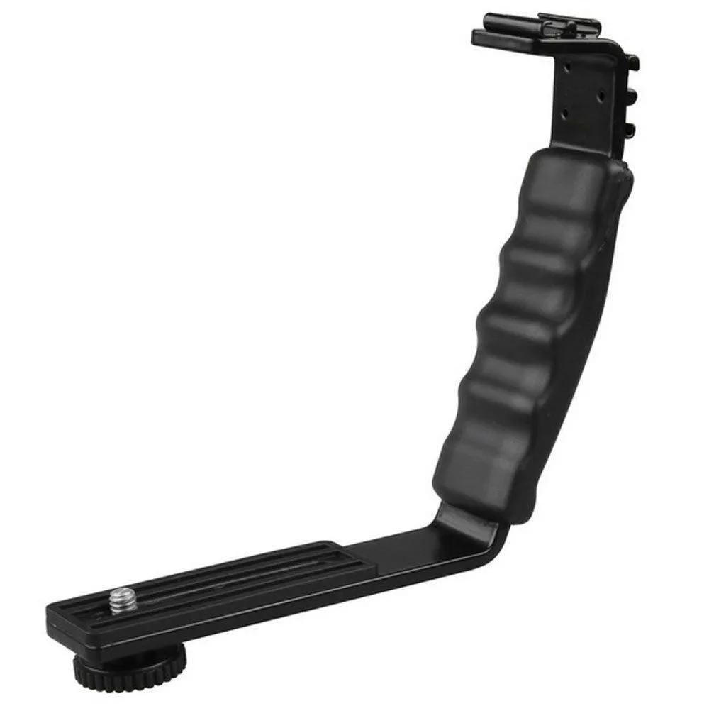 

Photo Studio Accessories 10PCS Heavy Duty Photo Video L bracket with 2 Standard Hot Shoe Mount for Light Camera Flash Brackets