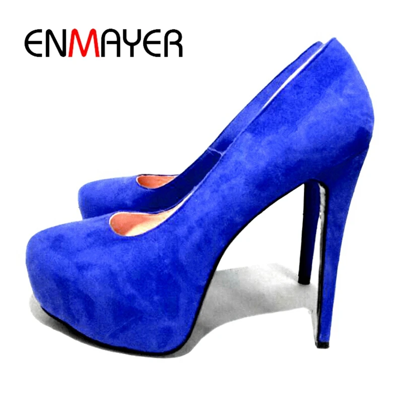 ENMAYER/повседневная обувь с круглым носком без шнуровки на тонком каблуке Zapatos Mujer