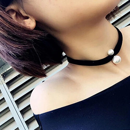 New Arrival Women Retro Faux Pearl Decor Adjustable Choker Charm Clavicle Chain Necklace | Украшения и аксессуары
