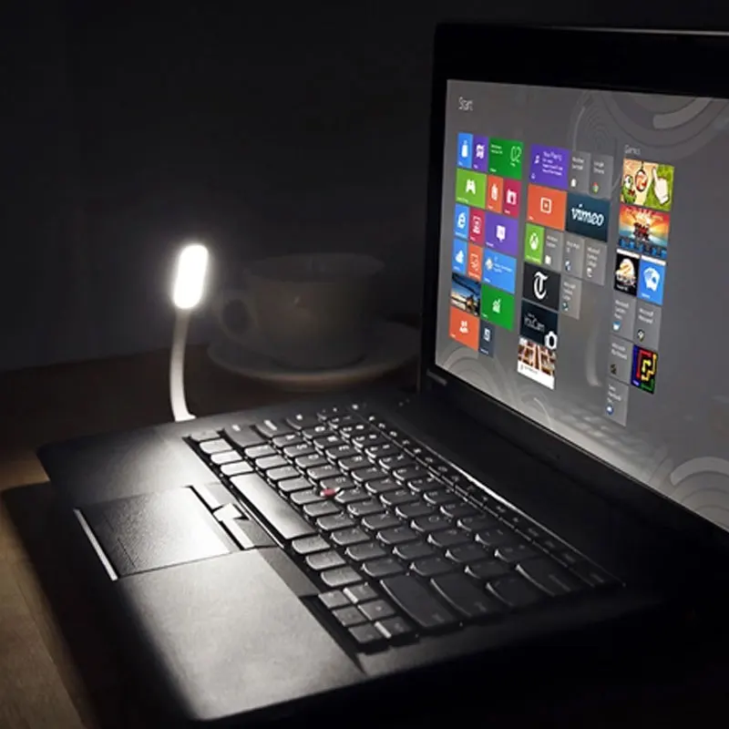 Светодиодный USB licht гаджеты Draagbare Гибкая лампа wit kleur voor компьютерный ноутбук Tafel