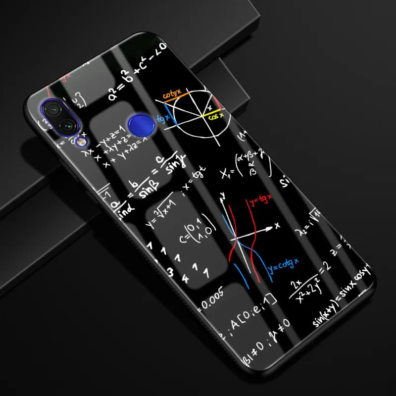 a13 Для Xiaomi Redmi Note 7 чехол Модный Жесткий PC стекло задняя крышка для Xiaomi Redmi Note 7 Pro силиконовая рамка Fundas Redmi Note7 Capa - Цвет: a13