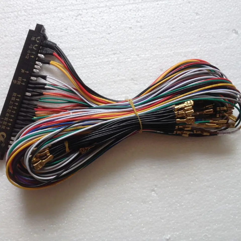 4 шт. жгут проводов Jamma с 5 6 кнопками действий и в провода 28 pin проводка для аркадной