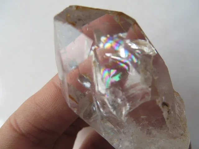 AAA супер прозрачный кварцевый кристалл алмаз херкимера с большими радужными