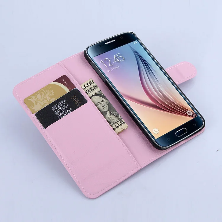 Чехол-кошелек с откидной крышкой для Samsung Galaxy S6 G920 G9200 SM-G920F Роскошный чехол из