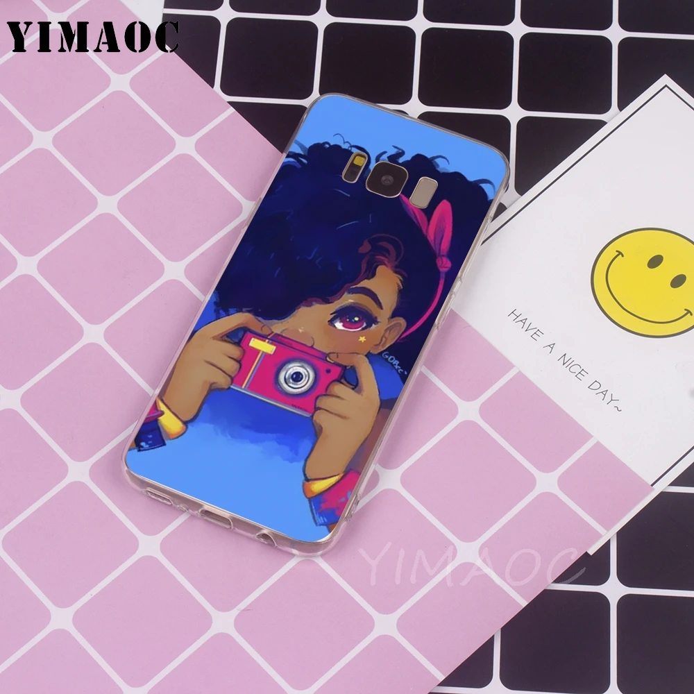 Мягкий патриотический чехол YIMAOC для принцессы на день рождения Galaxy j3 j5 j6 j7 A5 A6 A7 A8