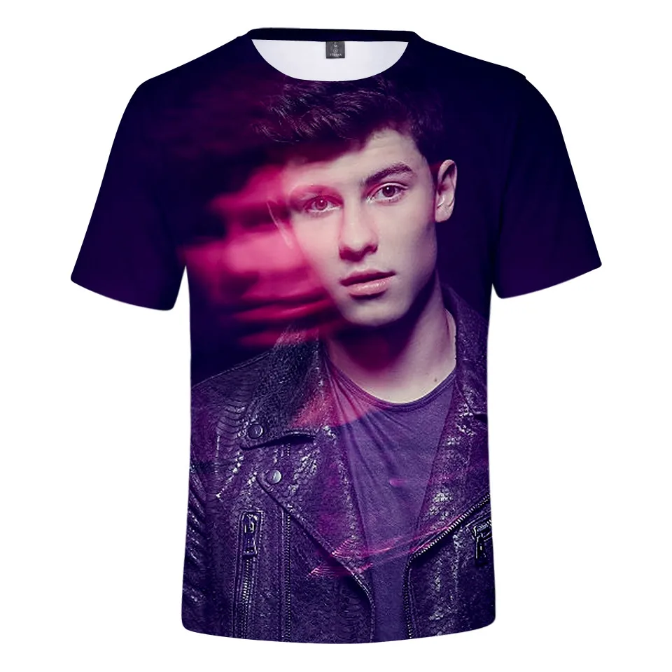Shawn Mendes 3d футболка женская/Мужская Уличная с коротким рукавом Harajuku Хип хоп крутые