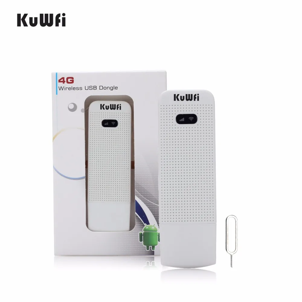 KuWfi разблокированный 4G wifi роутер USB беспроводной wifi модем LTE Беспроводная USB Сетевая точка доступа ключ с слотом для sim-карты