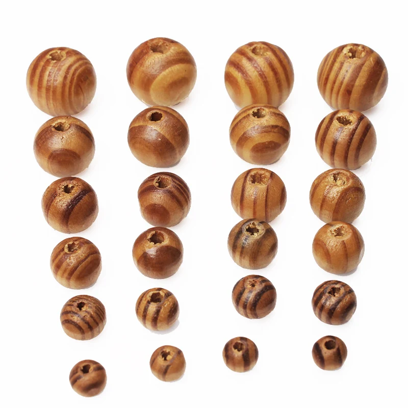 Бусины из натуральной сосны 8/10/12/14/16/18/20/24/30 мм|wood spacer|round beadsspacer beads |