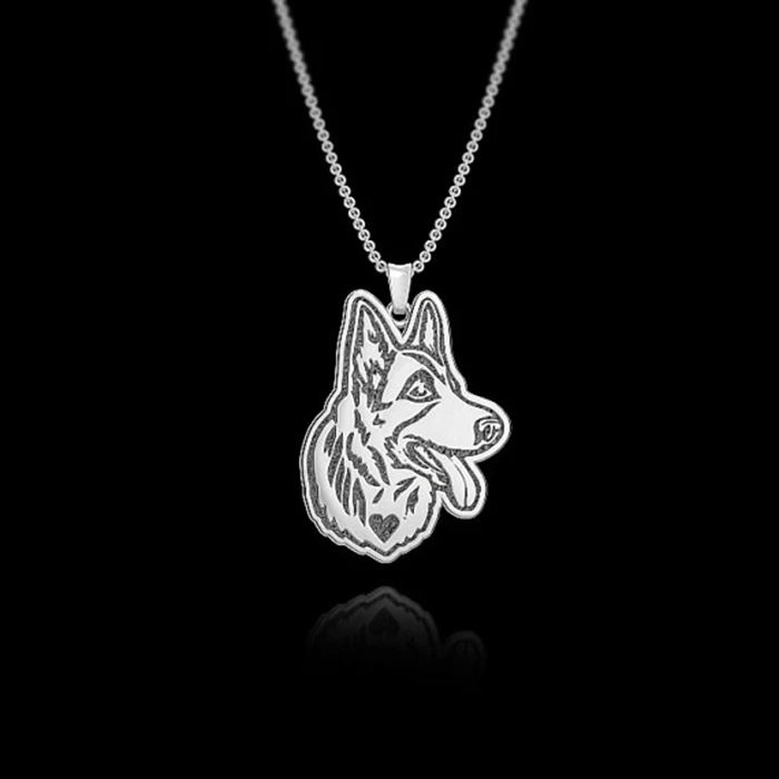 30Pcs Silver German Shepherd Jewelry Pendant and Necklace | Украшения и аксессуары