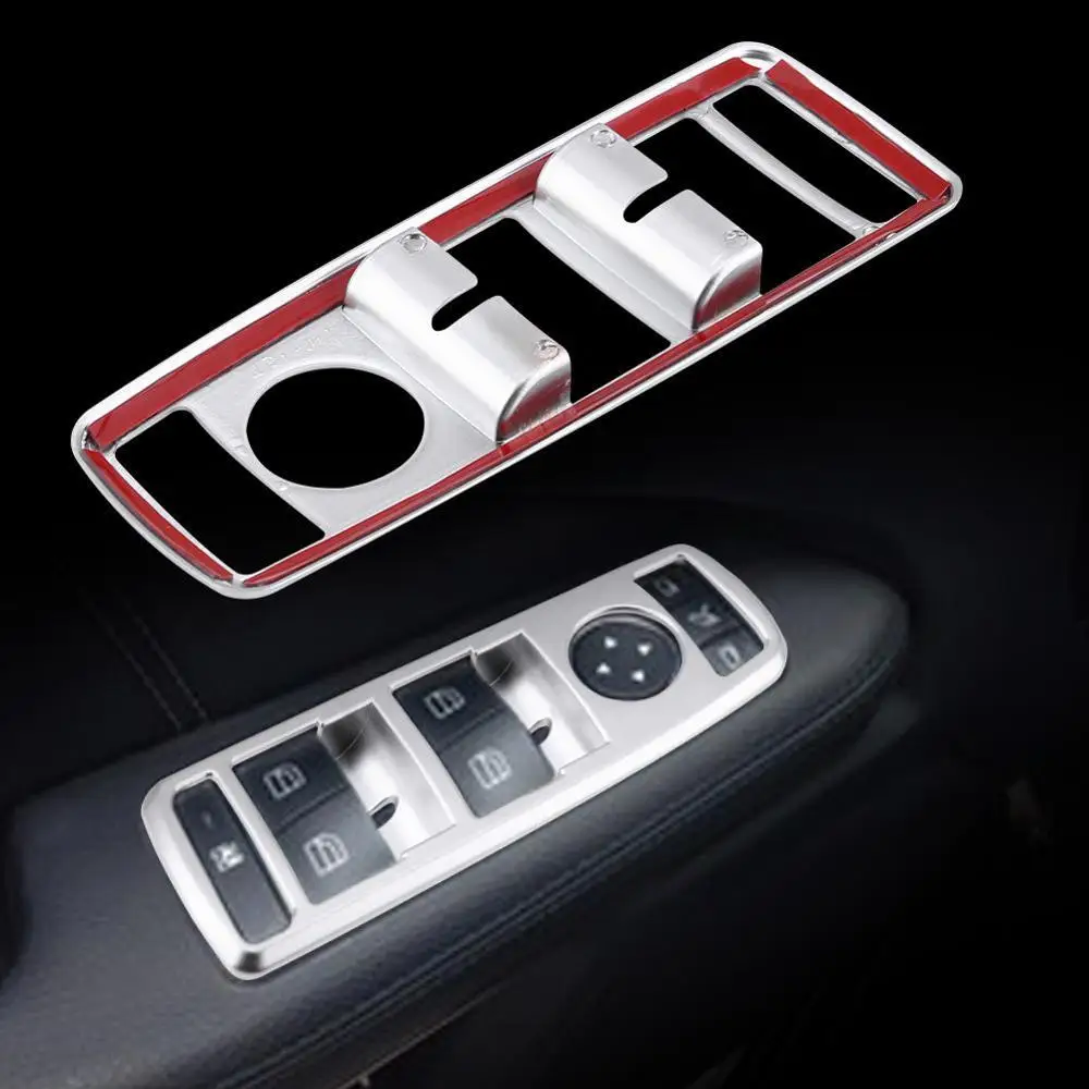 5 шт. хромированная накладка на окно автомобиля Mercedes Benz A B C(W204) E(W212) GLA GLK GL GLE