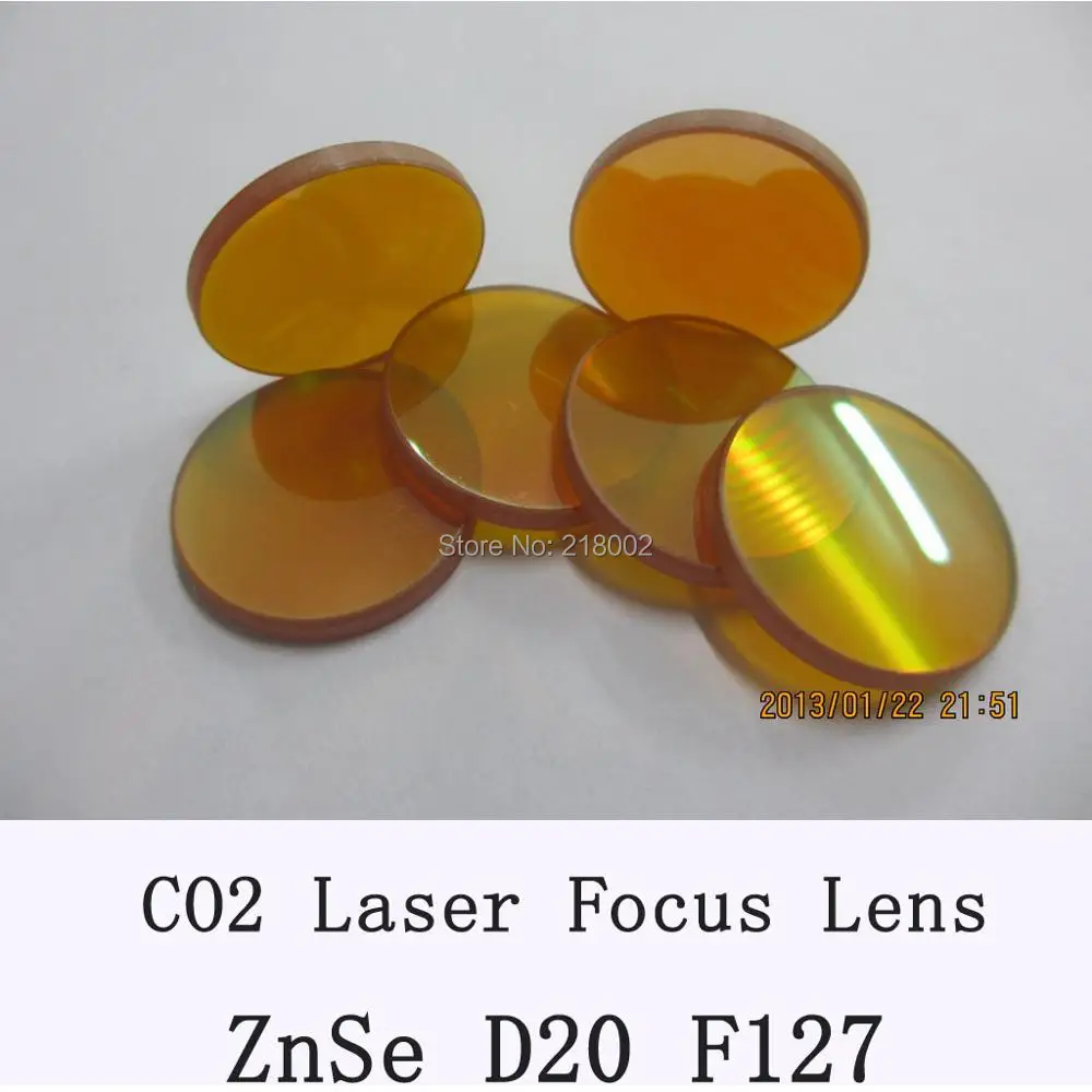 

20mm dia 127mm(5inch) focus for co2 laser Znse co2 laser lens for laser engrave and cutting machine