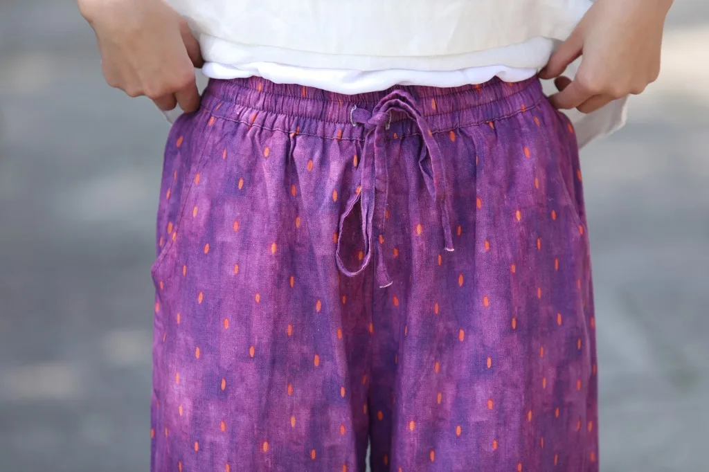 Оригинальные хлопковые льняные женские весенне летние повседневные штаны