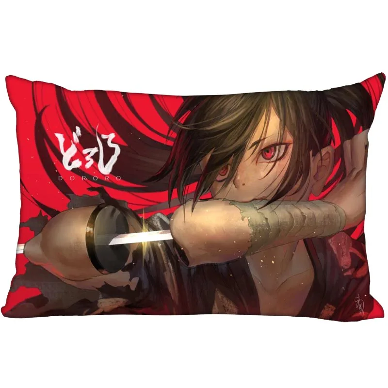 Крутые изготовленные на заказ Подушка Чехол Dororo Стиль Подушка Чехол 35X45 см один сторонами прямоугольного подушки пледы чехол для Спальня - Цвет: 18