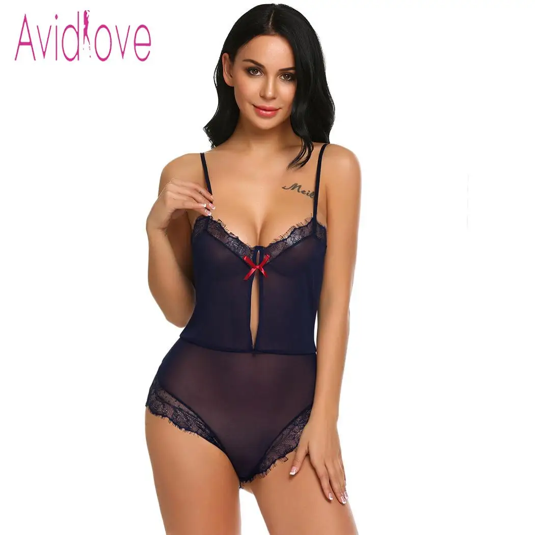 Avidlove женское сексуальное нижнее белье костюмы обтягивающие боди кружевное