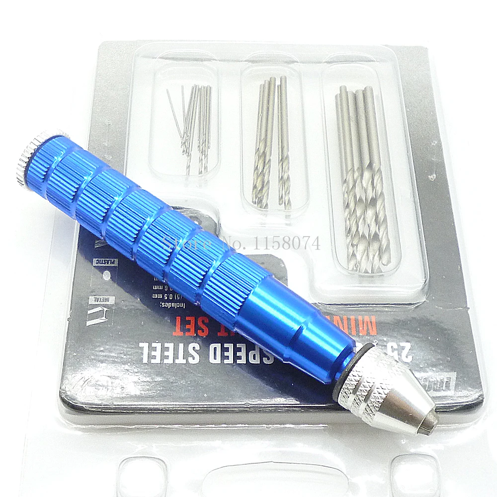 25 шт. набор сверл из быстрорежущей стали и мини клещи алюминиевого сплава ручной