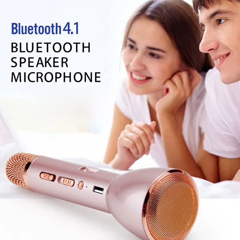 2019 Горячая продажа Bluetooth беспроводной микрофон караоке для вокала с рекордером KTV