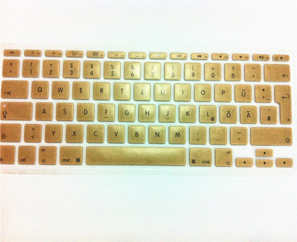 Силиконовая накладка на клавиатуру с немецкими шрифтами европейского стандарта