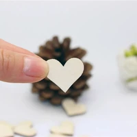 2 5cm small wooden hearts latest wedding decoration 100pcs a pack