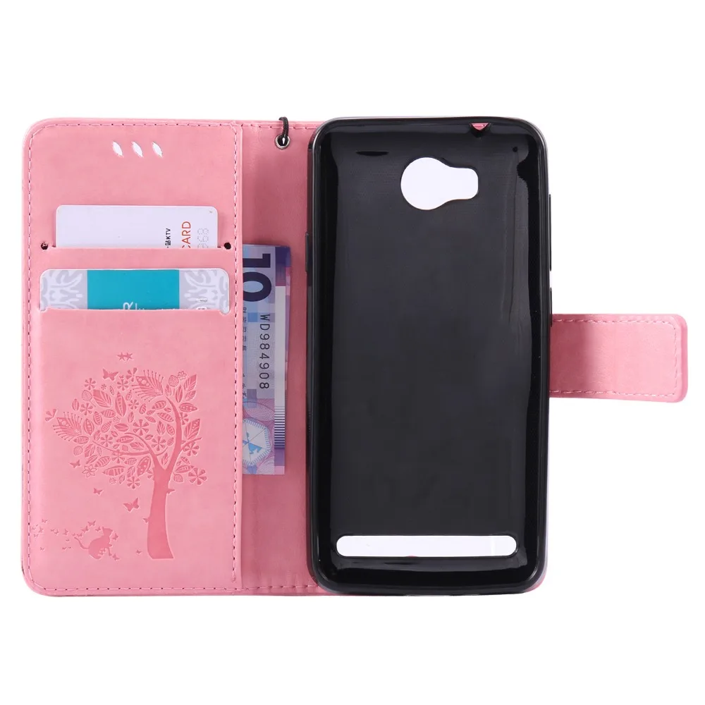 Кожаный чехол для coque huawei Y3 II Y3 2/huawei Y5II Y5 II 2 Чехол для huawei Y6 дерево узор сумки для мобильных телефонов+ держатель для карт