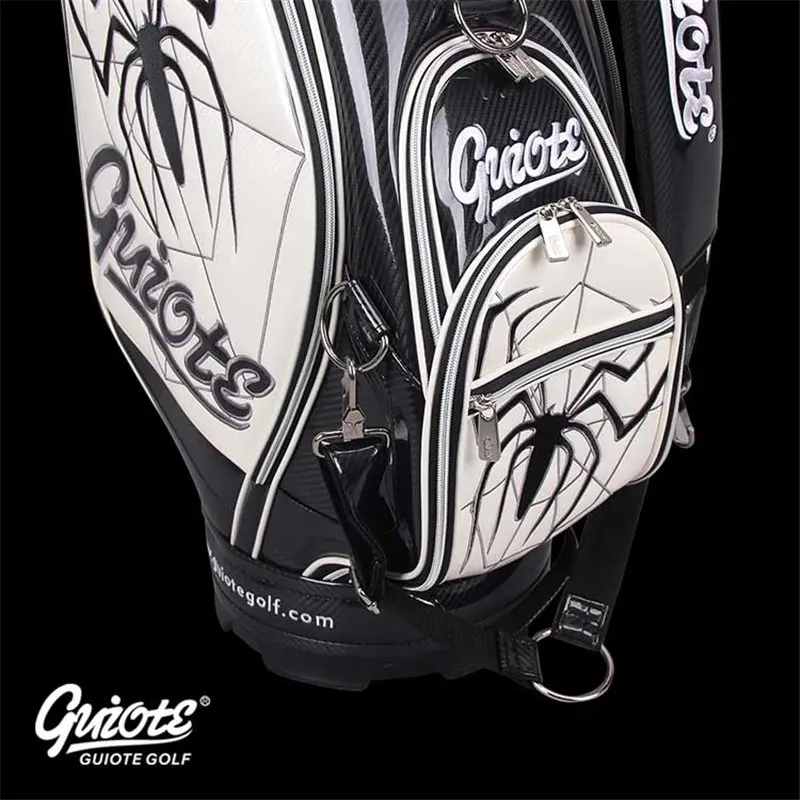 [4 цвета] Widow Maker Spider Golf Caddie сумка для клюшек PU кожаная сумка для гольфа с дождевиком 5-way для мужчин и женщин