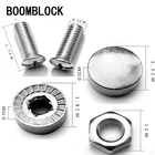 Рамка для болтов номерного знака автомобиля 16X хромированный винт для Alfa Romeo 159 giulia 147 156 Opel Astra J H G Insignia Vectra Mokka Zafira