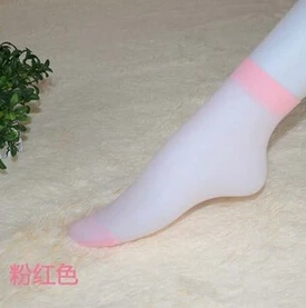 5 пар женские летние сексуальные ультратонкие прозрачные шелковые носки для