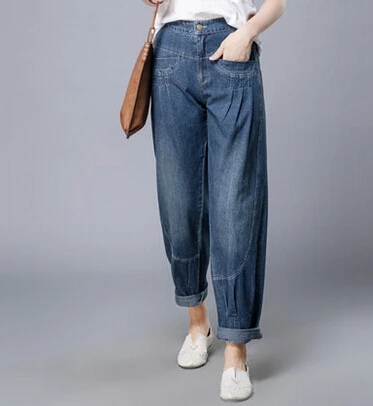Брюки шаровары женские хлопковые с завышенной талией|high waist capris|high waistjeans pants for women