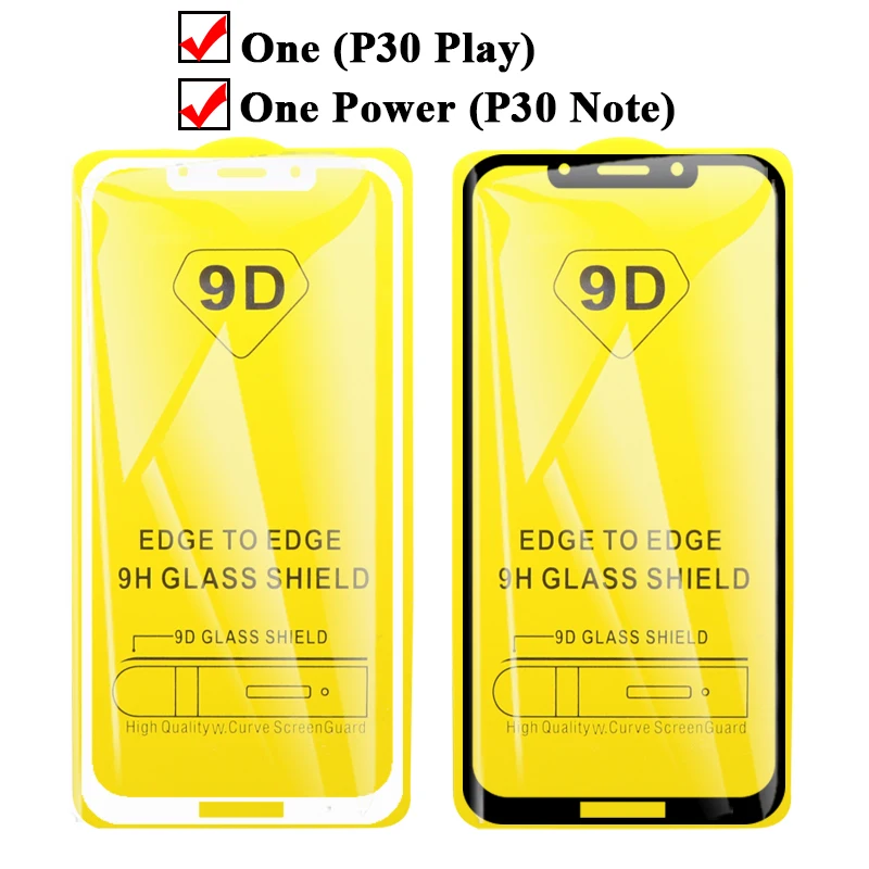 9D Защитное стекло для Motorola Moto P30 Note One Power Verre защита экрана закаленное Tremp полное