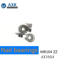 electric nail drill machine bearing mr104zz 4x10x4mm 10pcs dental grinding handle piece ball bearings