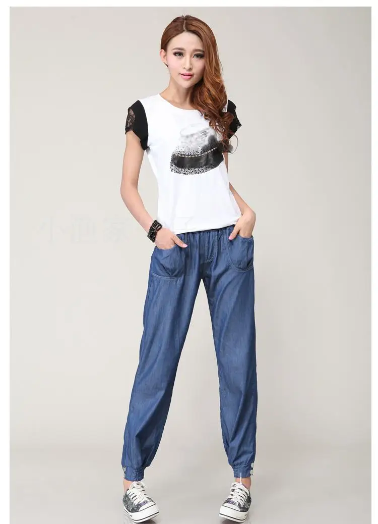 Летняя женская обувь размера плюс однотонные с эластичной резинкой на талии