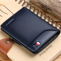 williampolo men wallet short credit card holder bifold genuine leather small multi card case slots oe cowhide leather wallet new