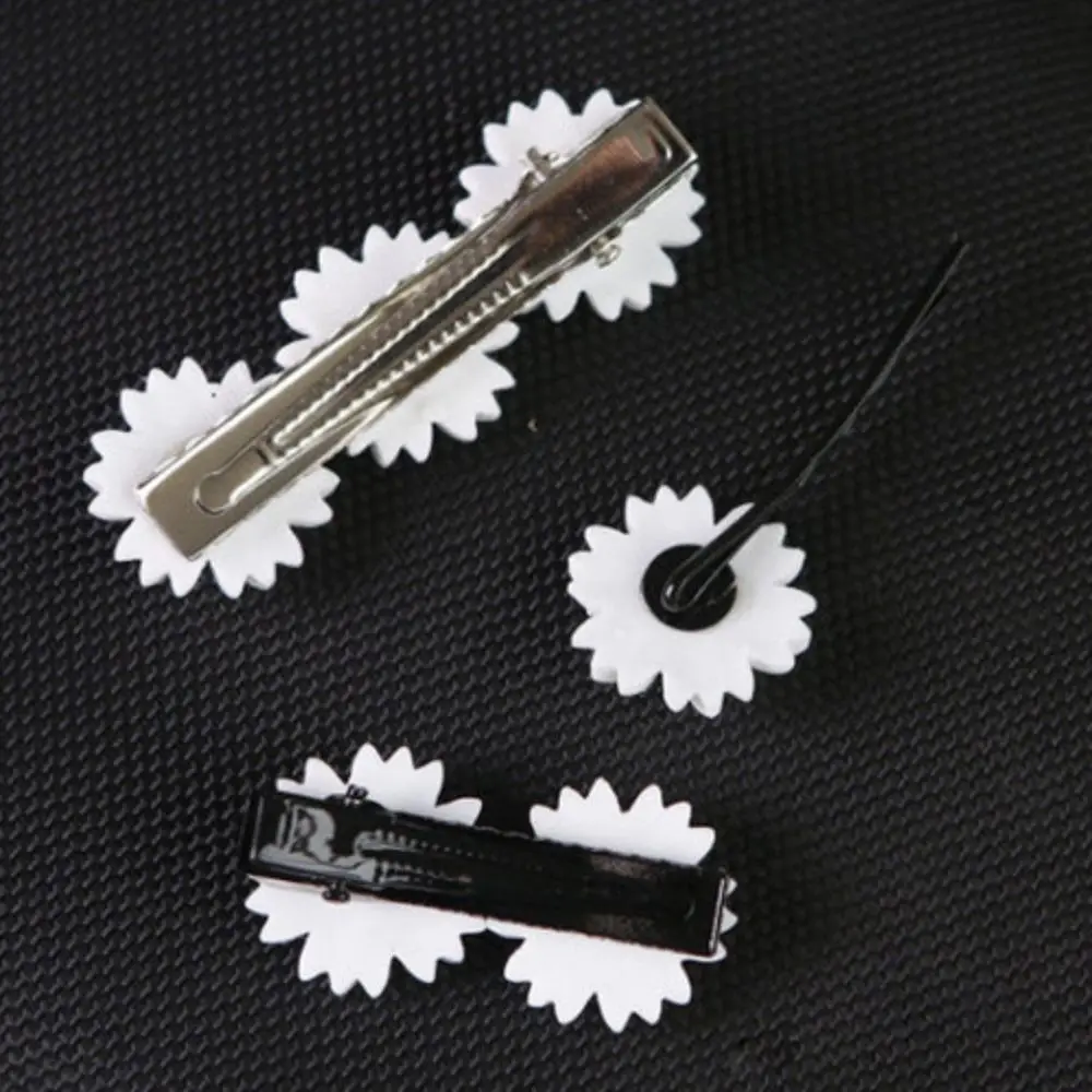 Милые заколки для волос с цветком маргаритки 2 шт. модные эластичные кольца ленты