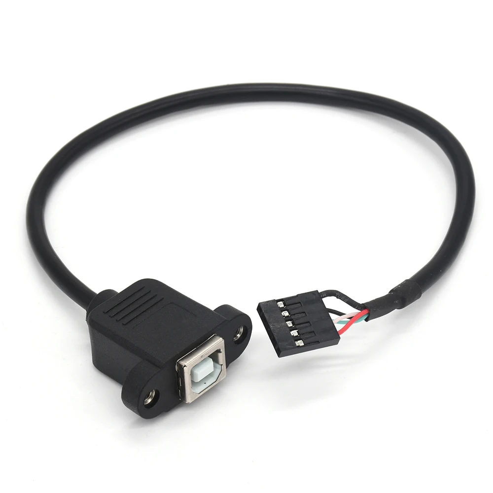 10 шт./лот 30 см 50 USB 2 0 B Тип гнездо принтера панель крепление на шаг мм 5pin корпус
