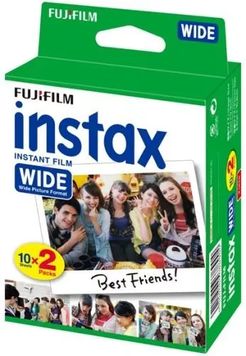 100% Подлинная Fujifilm Instax 210 широкая пленка 20 листов белая рамка для камеры Fuji Instant