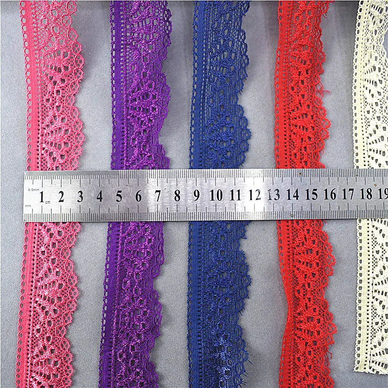 Красивая 5yards-10 ярдов кружевная лента 28 мм широкая веерообразная эластичная