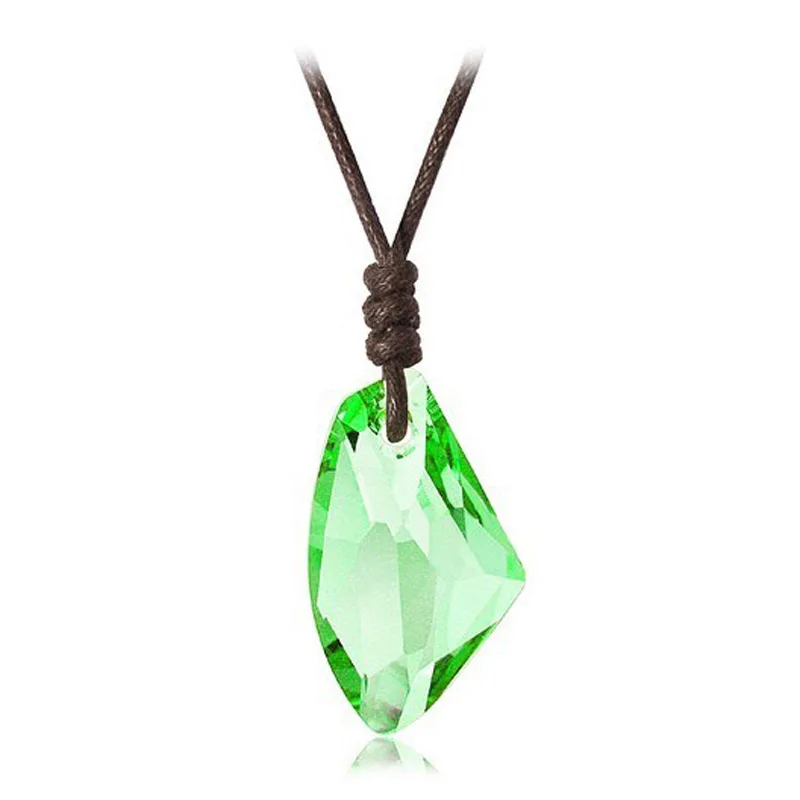 Женское Ожерелье с кулоном из натурального камня колье чокер кристаллами|jewelry