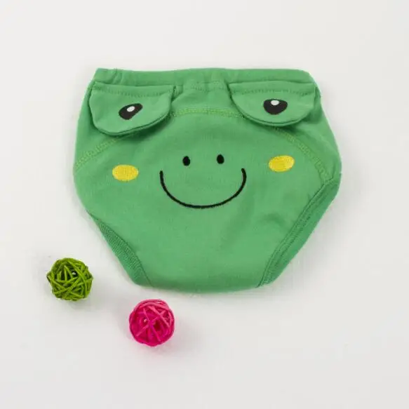 ZY0412 Frog 4 слоя нижнего белья для детей; детские спортивные брюки с изменяемым углом штаны на подгузник, утолщение на зиму стереоскопический мультфильм Стиль ZY04 - Цвет: ZY0412 Frog