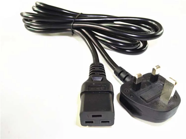 BS1363 Великобритания штепсельная вилка к IEC320 C19 гнездовой разъем короткий адаптер