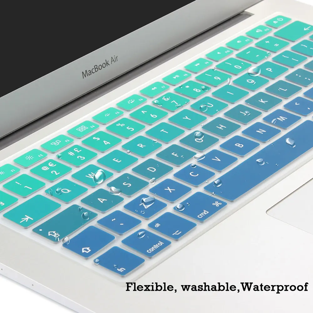 Силиконовая клавиатура с градиентными цветами для Macbook Air Pro Retina 13 15 17 | Компьютеры
