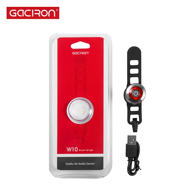 Gaciron Bike Taillight Waterproof Riding Rear light LED USB Rechargeable Road Cycling Back Tail-lamp Bicycle Light Accessories