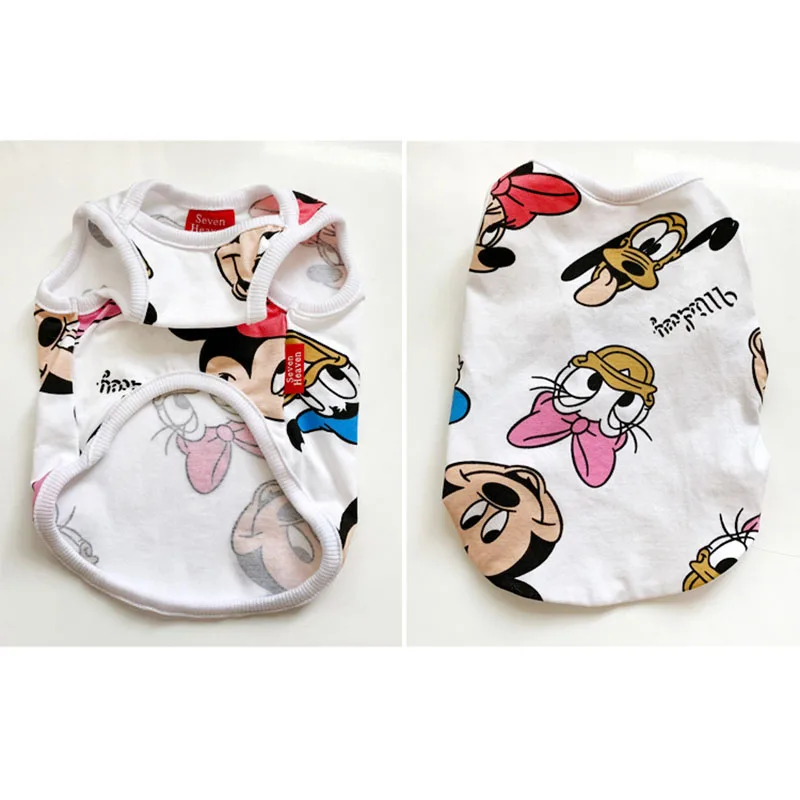 HSWLL летняя футболка для домашних животных одежда кошек французская бульдога