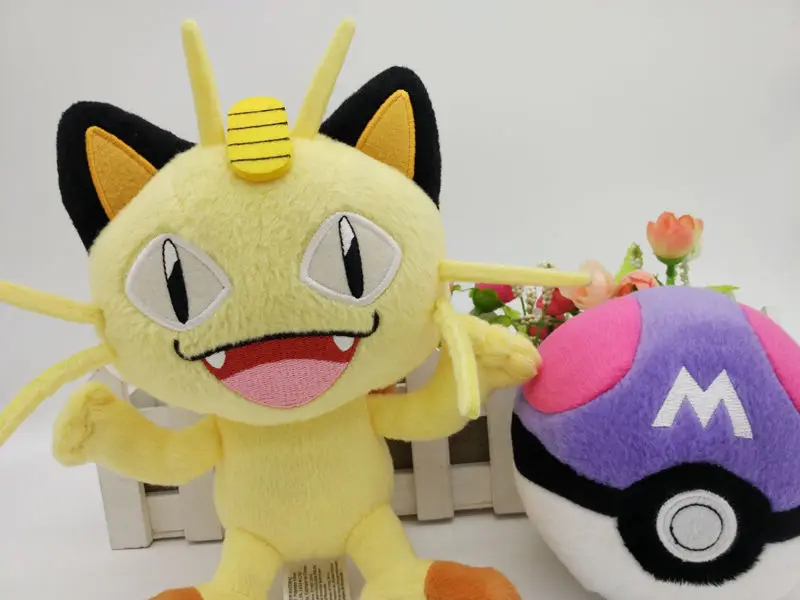 Мягкая Плюшевая Кукла pokemon 2016 Meowth MASTER BALL 2 шт. | Игрушки и хобби