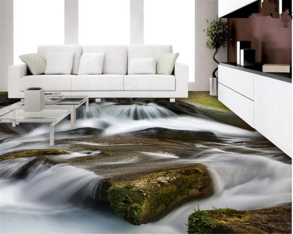 Обои beibehang papel de parede 3d пользовательские модные обои потоки водопадов пейзаж