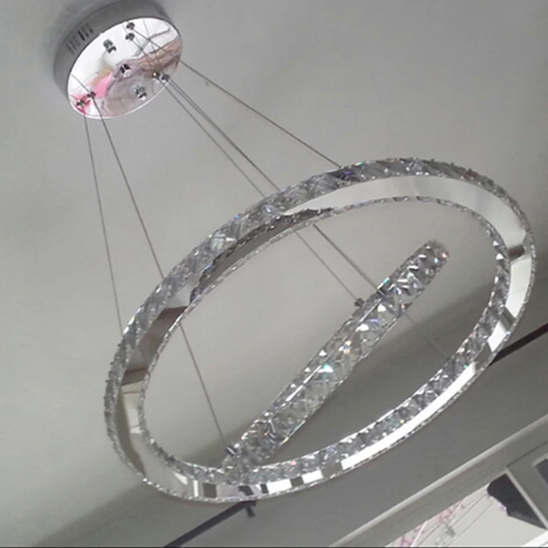 Круглые светодиодные светильники Современные хрустальные люстры Светильники